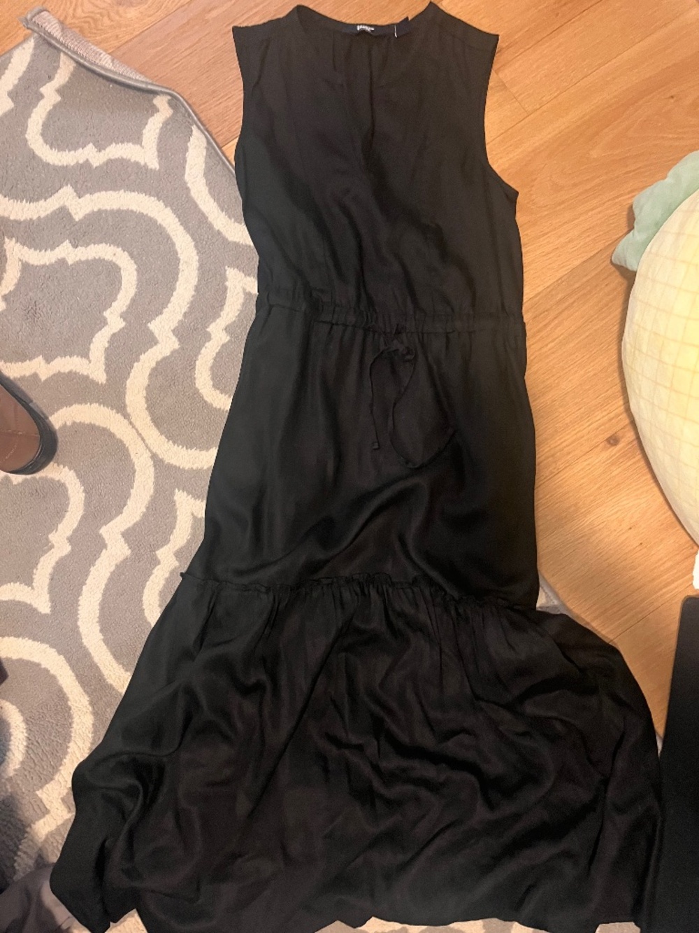 Lands End Black maxi dress